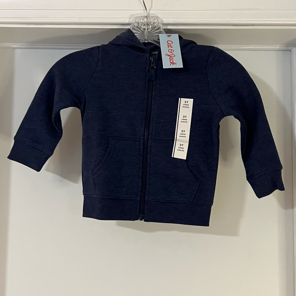 Navy Blue Boys Hoodie by Cat & Jack 2T NWT